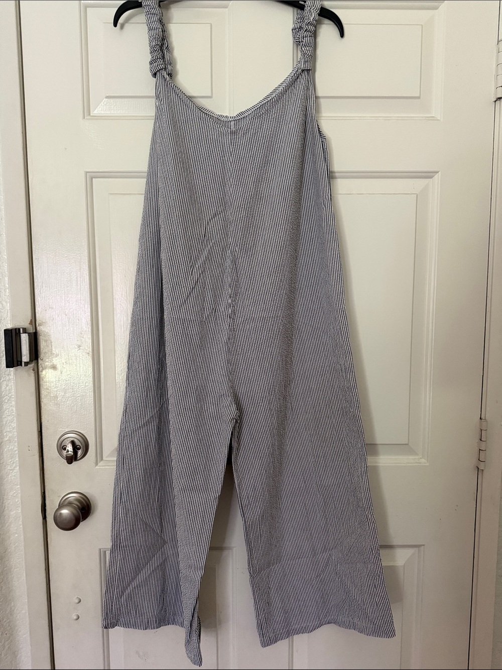 Beachwood Striped Searsucker Jumpsuit